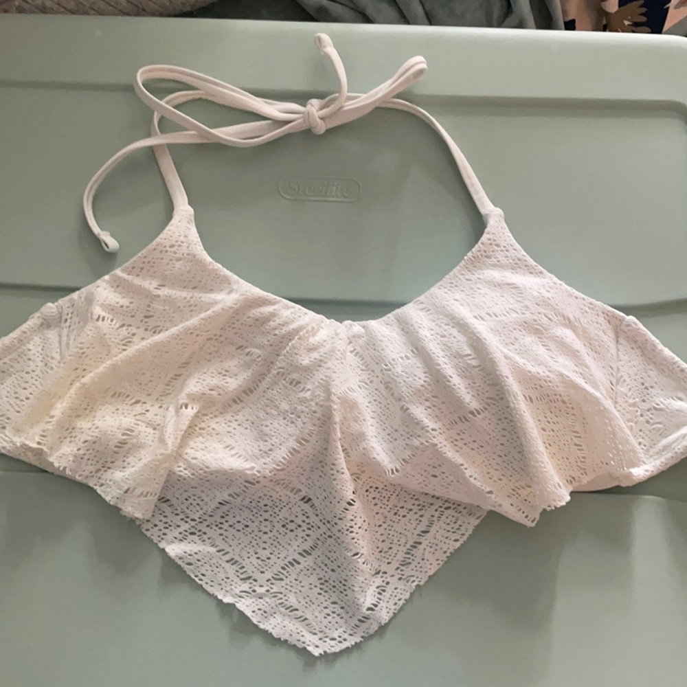 white lace bikini top!